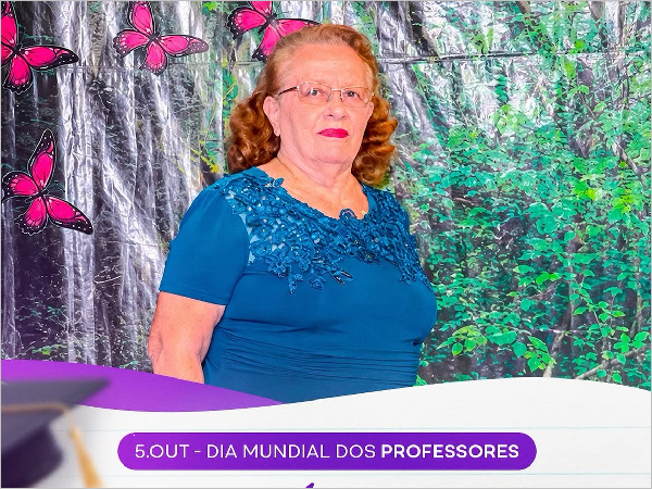 Professora de Independência é homenageada no Dia Mundial dos Professores